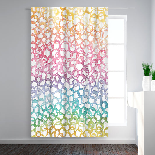 Blackout Curtain Single Panel - Rainbow Abstract 8 by Victoria Nelson - Blackout Curtains - Americanflat