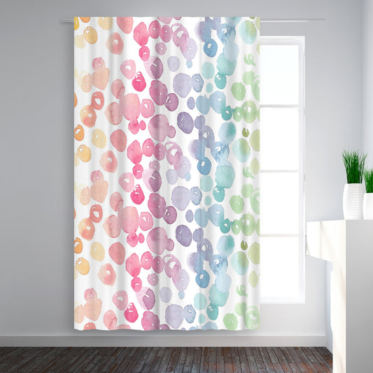 Blackout Curtain Single Panel - Rainbow Abstract 9 by Victoria Nelson - Blackout Curtains - Americanflat
