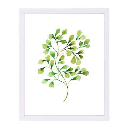 Tropical Leaf Fern By Victoria Nelson - White Framed Print - Wall Art - Americanflat