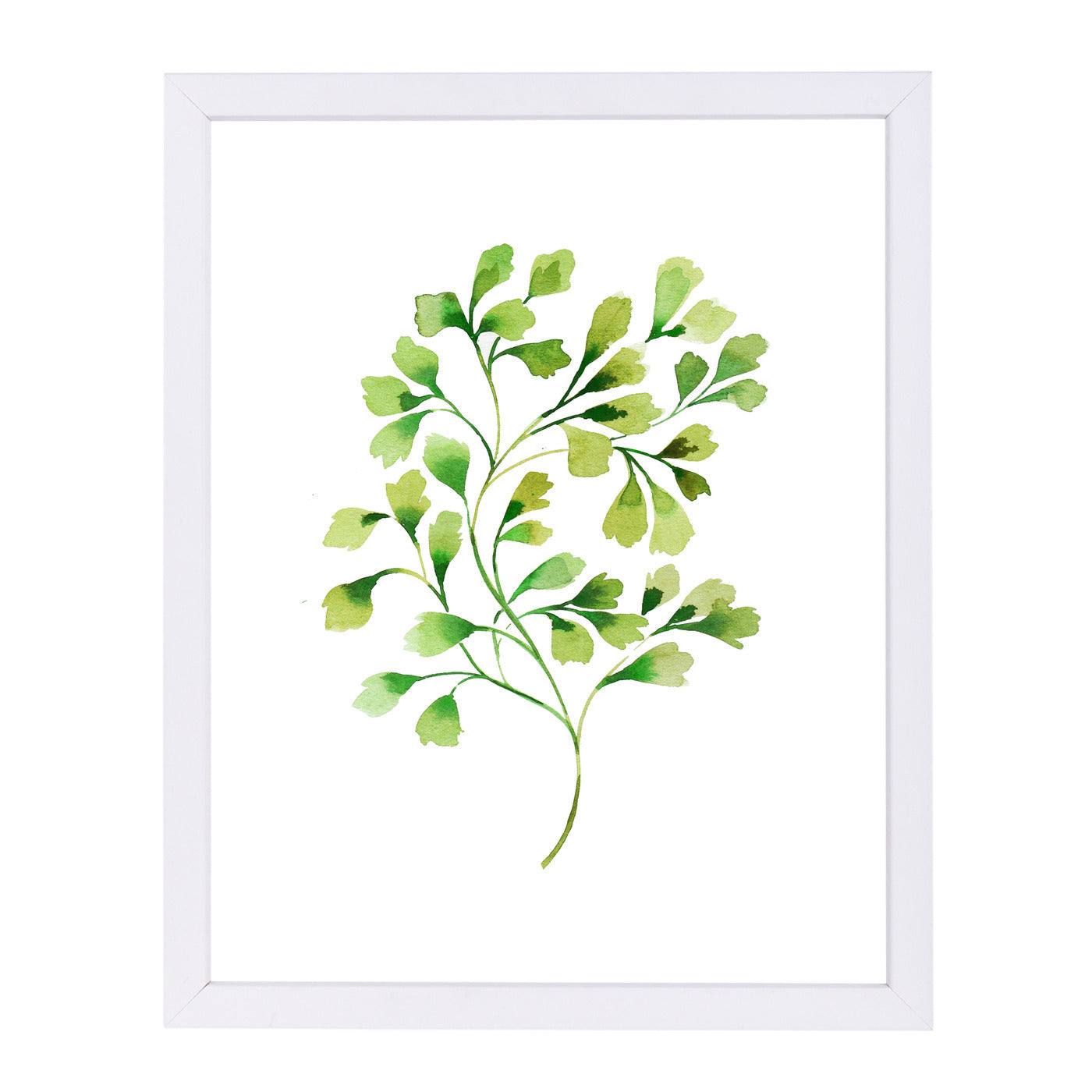Tropical Leaf Fern By Victoria Nelson - White Framed Print - Wall Art - Americanflat