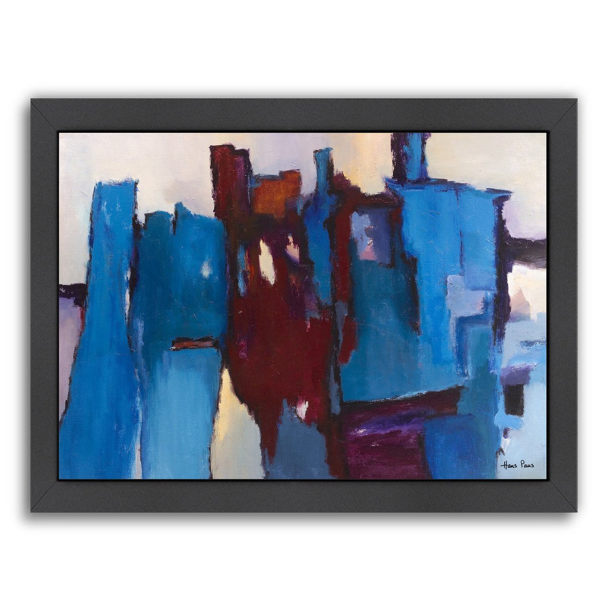 Abstract 1 By Hans Paus - Black Framed Print - Wall Art - Americanflat