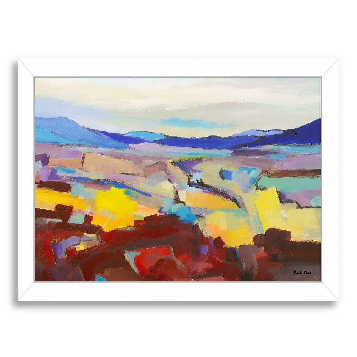 Abstract Landscape 4 By Hans Paus - Framed Print - Americanflat