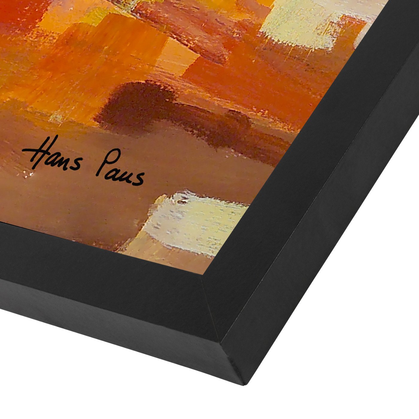 Abstract Landscape 5 By Hans Paus - Black Framed Print - Wall Art - Americanflat