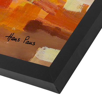 Abstract Landscape 5 By Hans Paus - Black Framed Print - Wall Art - Americanflat