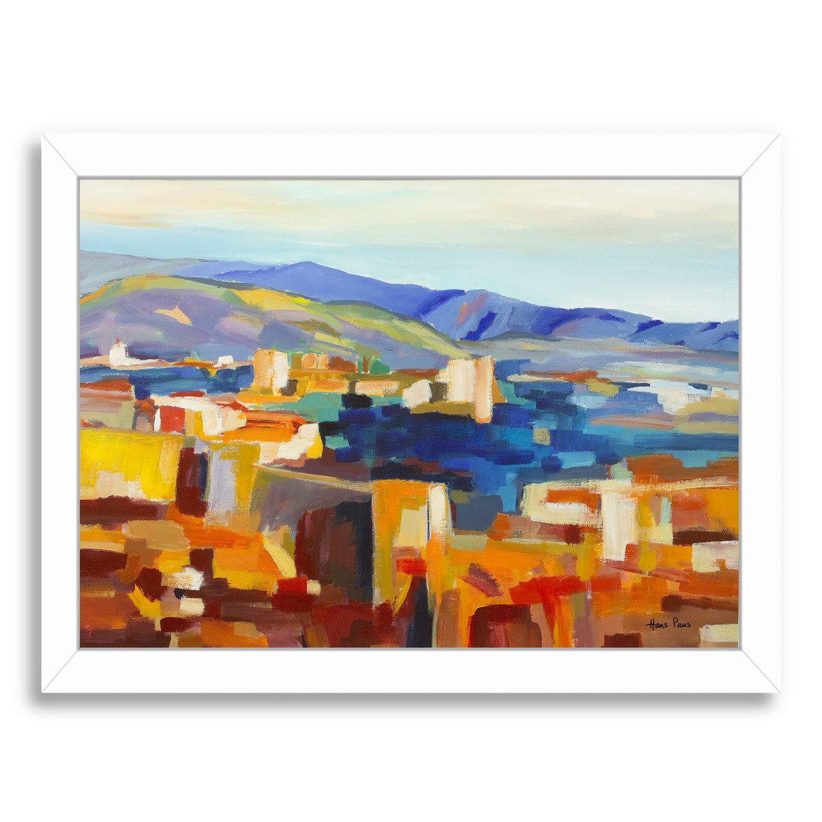 Abstract Landscape 5 By Hans Paus - Framed Print - Americanflat