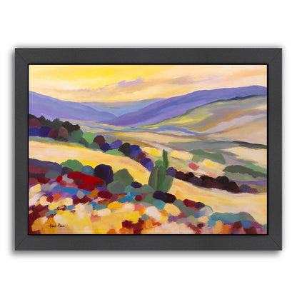 Abstract Landscape 7 By Hans Paus - Black Framed Print - Wall Art - Americanflat