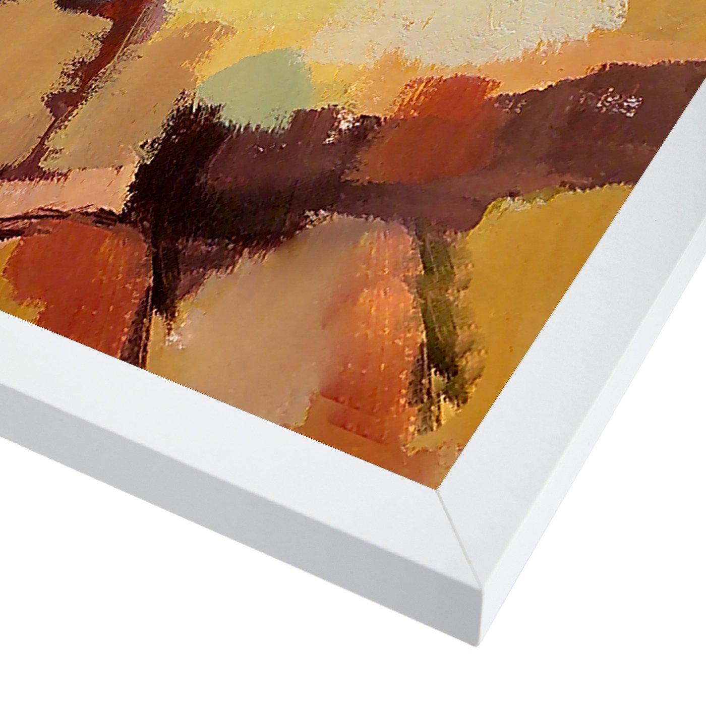 Abstract Landscape 8 By Hans Paus - White Framed Print - Wall Art - Americanflat