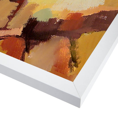 Abstract Landscape 8 By Hans Paus - White Framed Print - Wall Art - Americanflat