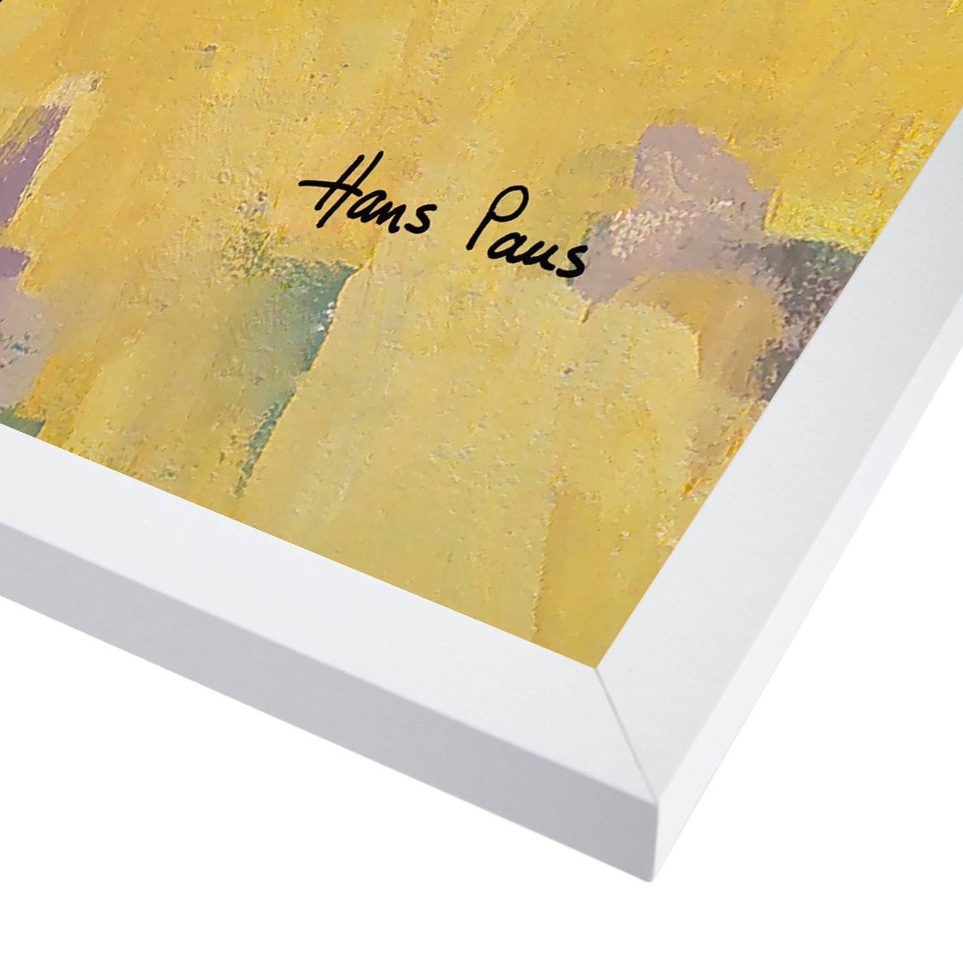 Abstract Landscape 9 By Hans Paus - White Framed Print - Wall Art - Americanflat