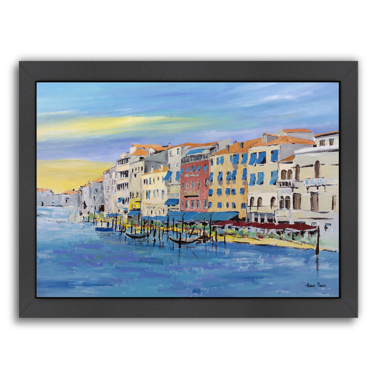Venice By Hans Paus - Black Framed Print - Wall Art - Americanflat