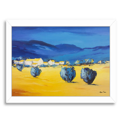 Mountain Foot By Hans Paus - White Framed Print - Wall Art - Americanflat