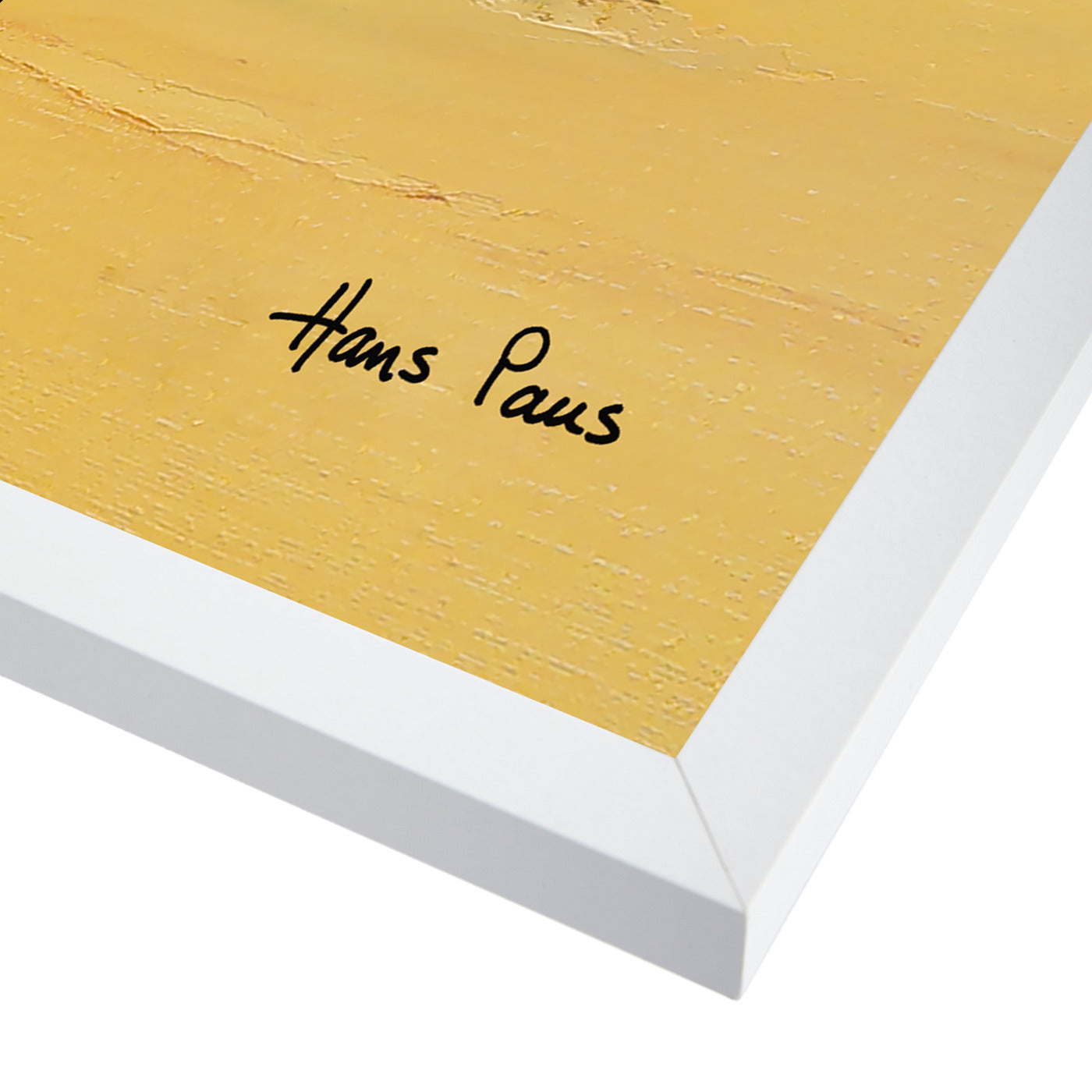 Mountain Foot By Hans Paus - White Framed Print - Wall Art - Americanflat