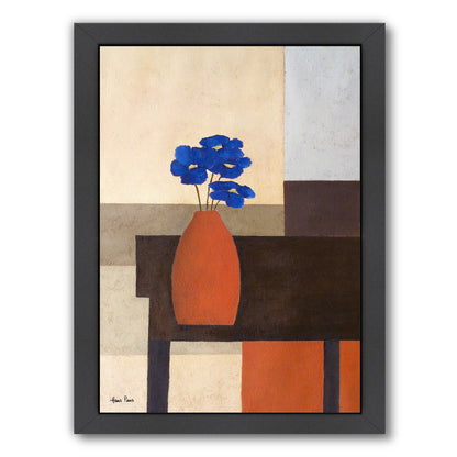 Still Life With Flowers 1 By Hans Paus - Black Framed Print - Wall Art - Americanflat