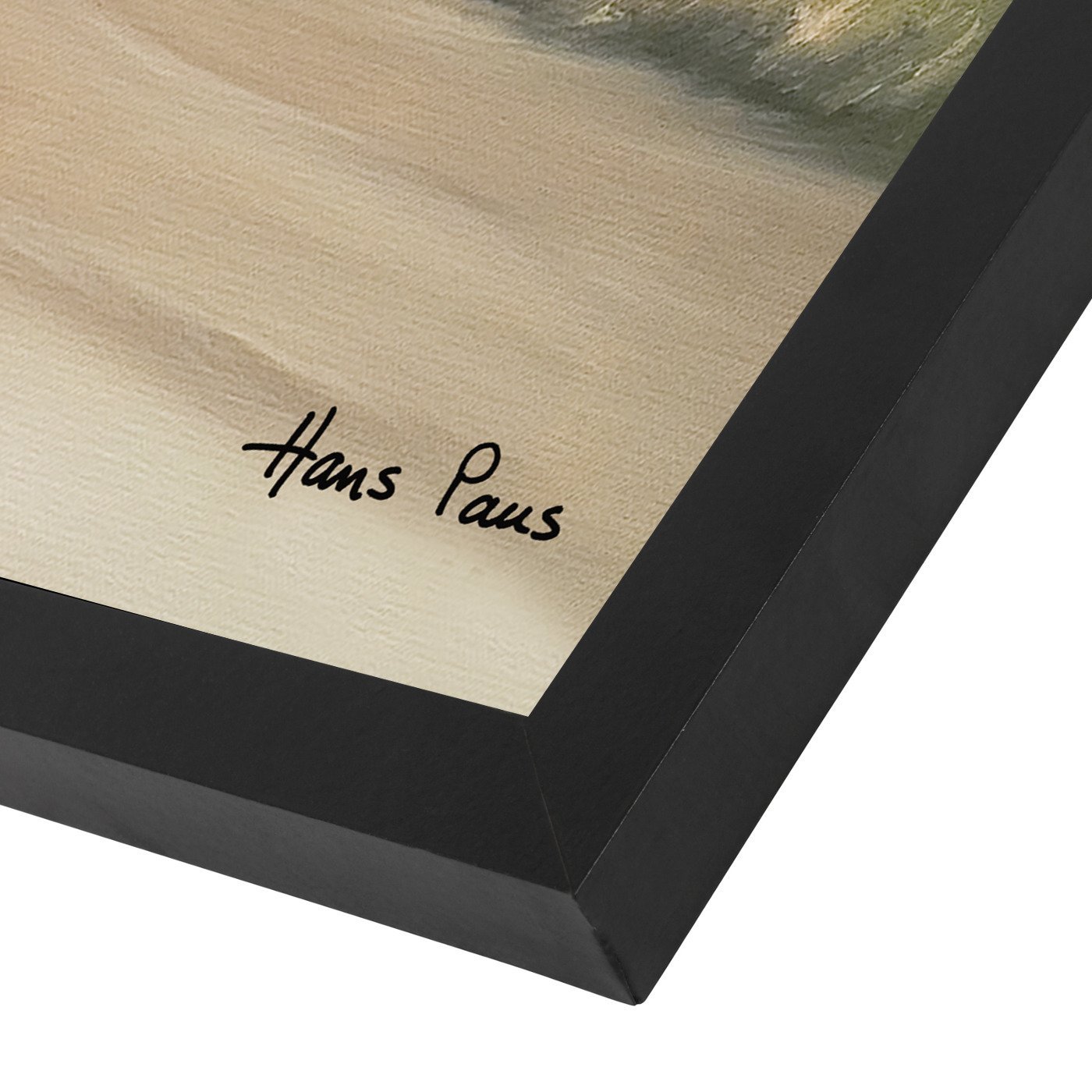 A Walk Along The Beach 7 By Hans Paus - Black Framed Print - Wall Art - Americanflat