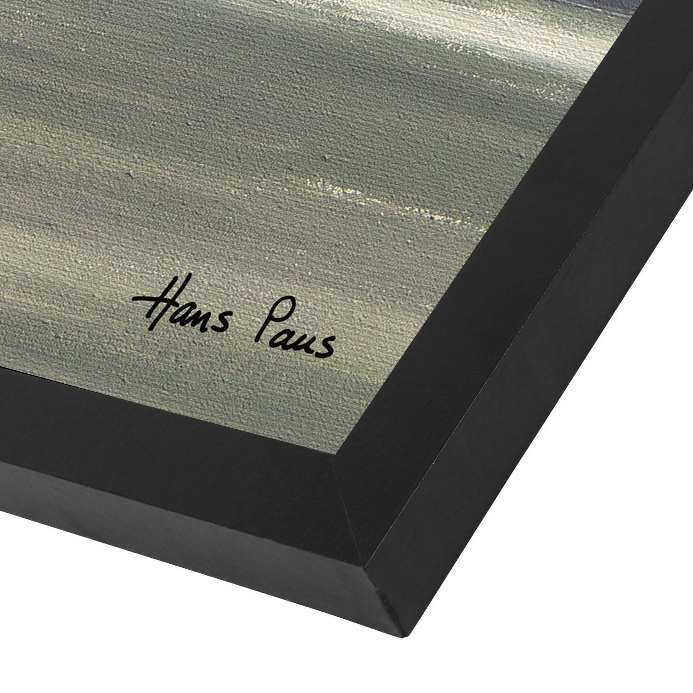 A Walk Along The Beach 8 By Hans Paus - Black Framed Print - Wall Art - Americanflat