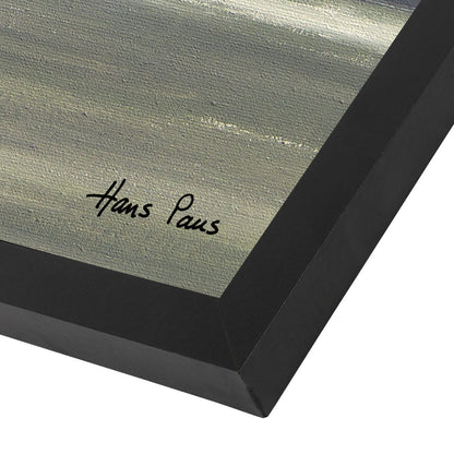 A Walk Along The Beach 8 By Hans Paus - Black Framed Print - Wall Art - Americanflat