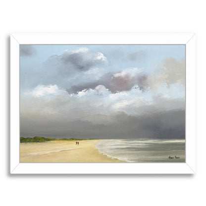 A Walk Along The Beach 8 By Hans Paus - Framed Print - Americanflat