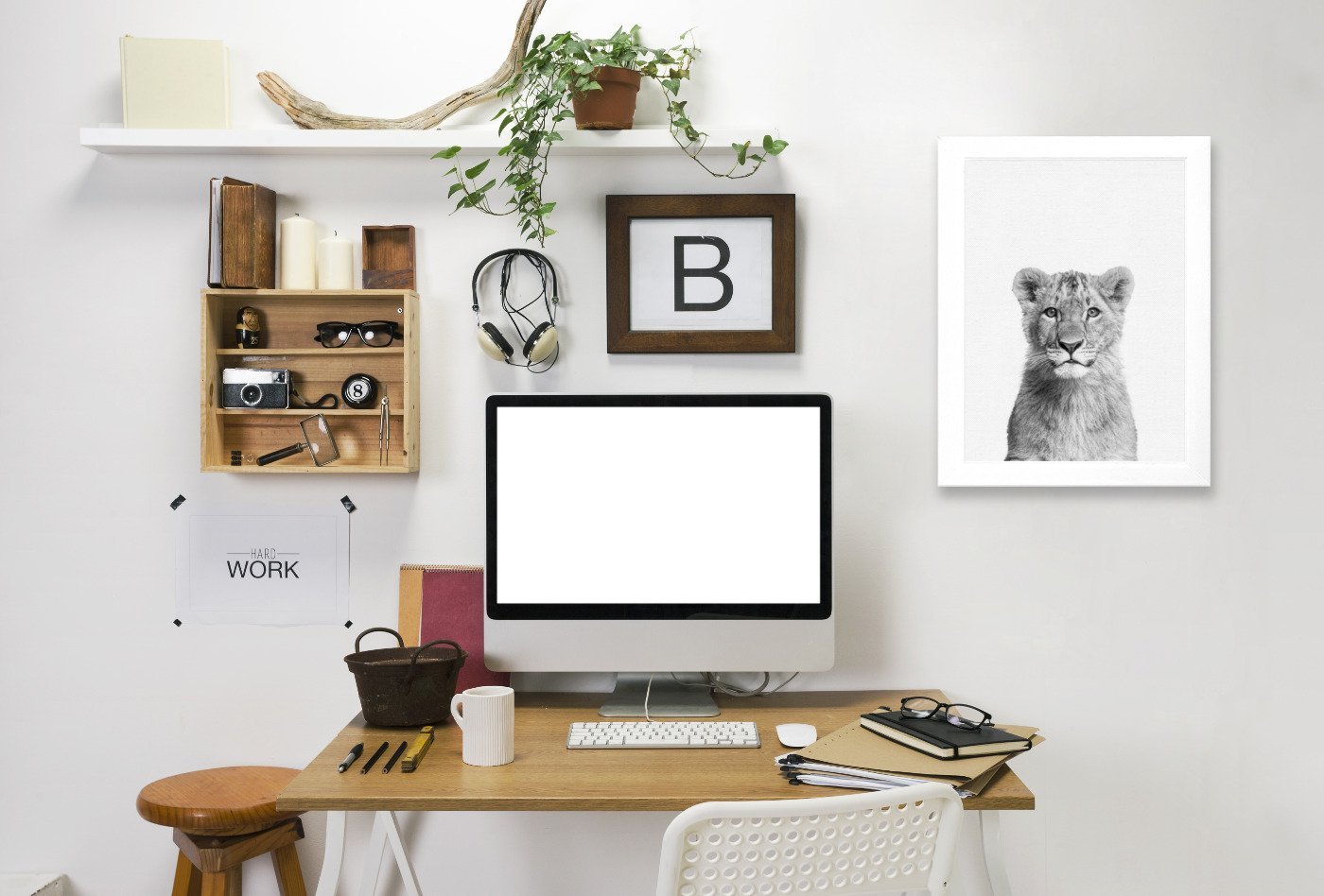 Baby Lion By Nuada - Framed Print - Americanflat