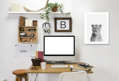 Baby Lion By Nuada - Framed Print - Americanflat