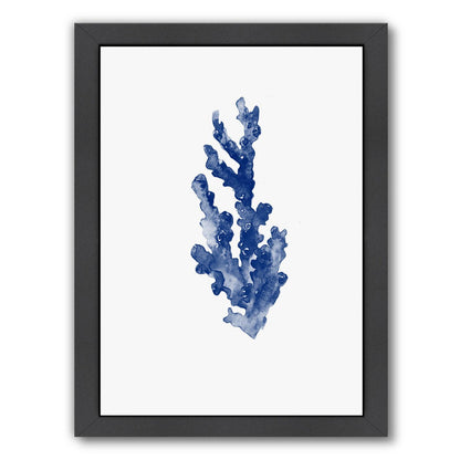 Blue Coral 4 By Nuada - Black Framed Print - Wall Art - Americanflat