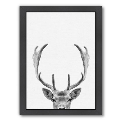 Deer By Nuada - Black Framed Print - Wall Art - Americanflat