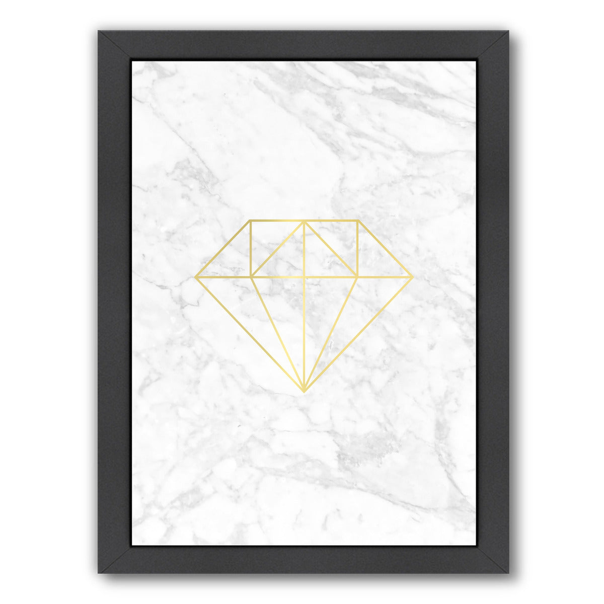 Diamond By Nuada - Black Framed Print - Wall Art - Americanflat