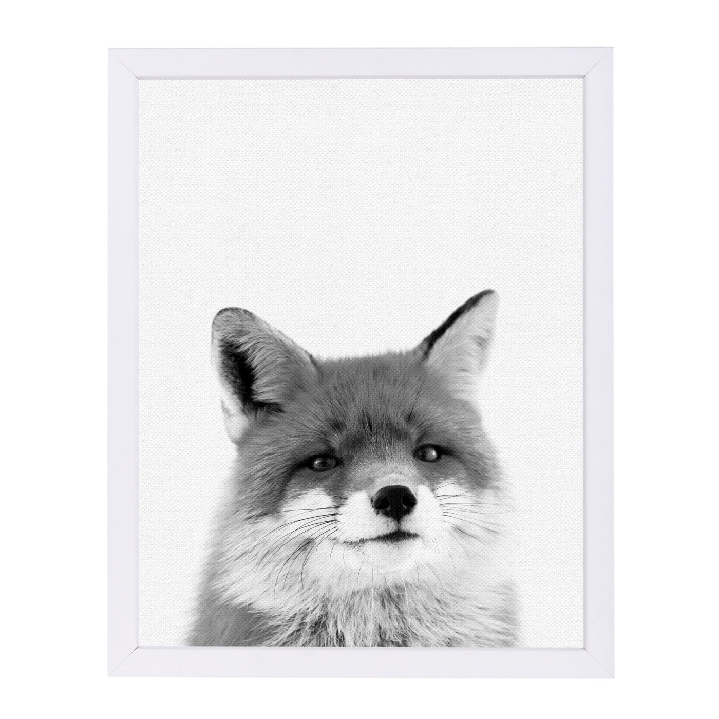 Fox By Nuada - White Framed Print - Wall Art - Americanflat