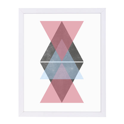 Geometric Art By Nuada - White Framed Print - Wall Art - Americanflat