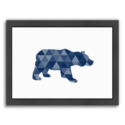 Geometric Bear By Nuada - Black Framed Print - Wall Art - Americanflat
