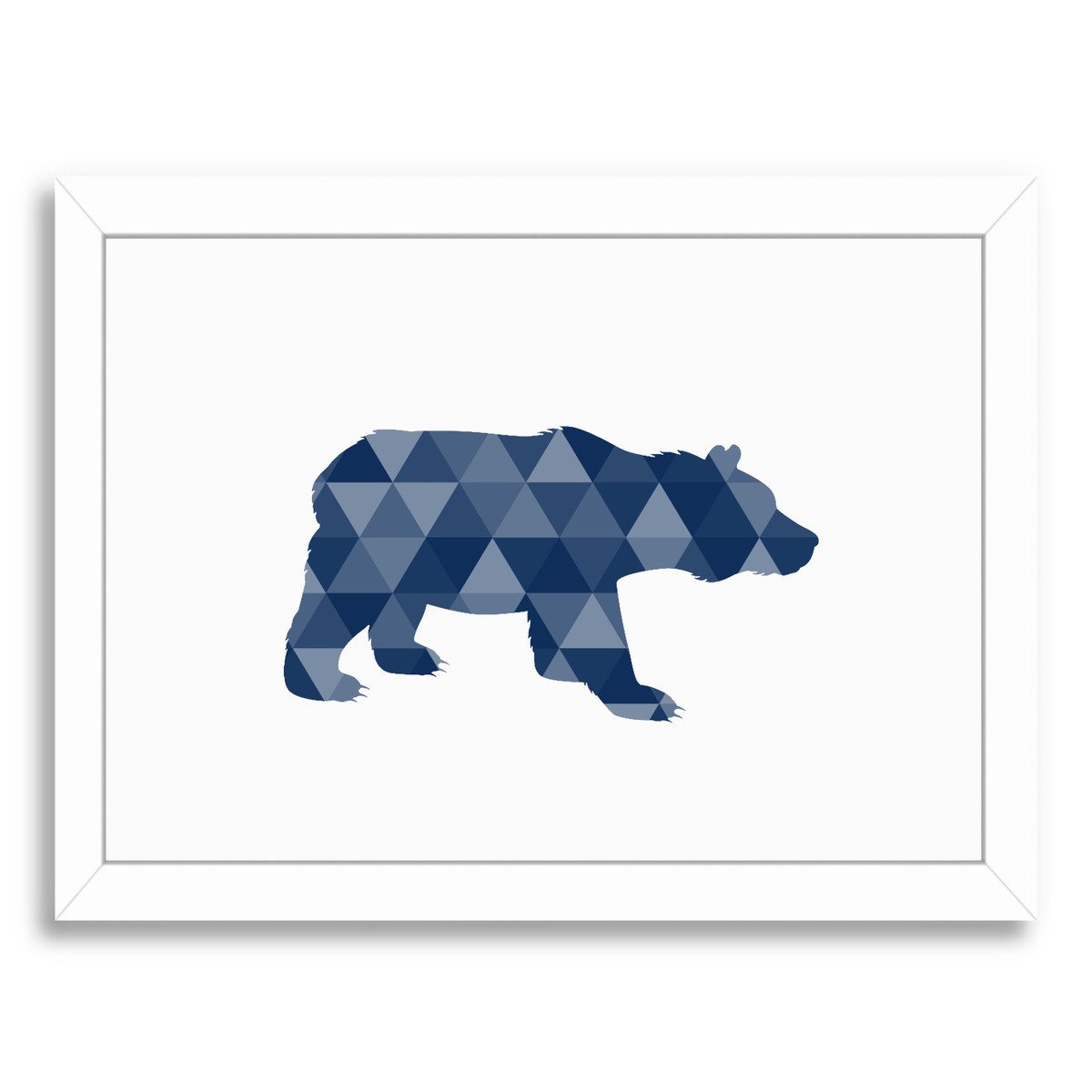 Geometric Bear By Nuada - Framed Print - Americanflat
