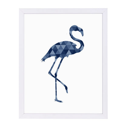Geometric Flamingo By Nuada - Framed Print - Americanflat