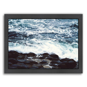 Sea Foam By Nuada - Black Framed Print - Wall Art - Americanflat