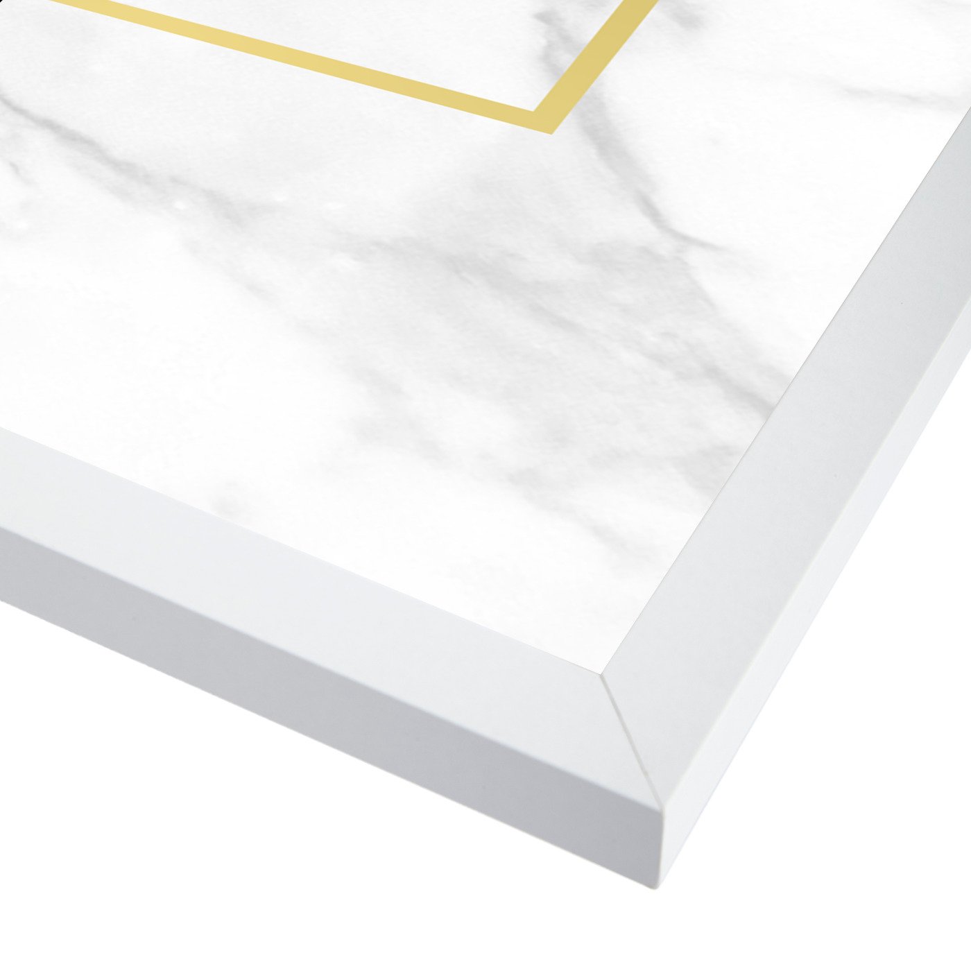Stockholm White Marble By Nuada - Framed Print - Americanflat