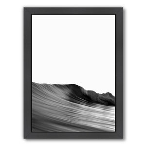 Wave Black And White By Nuada - Black Framed Print - Wall Art - Americanflat