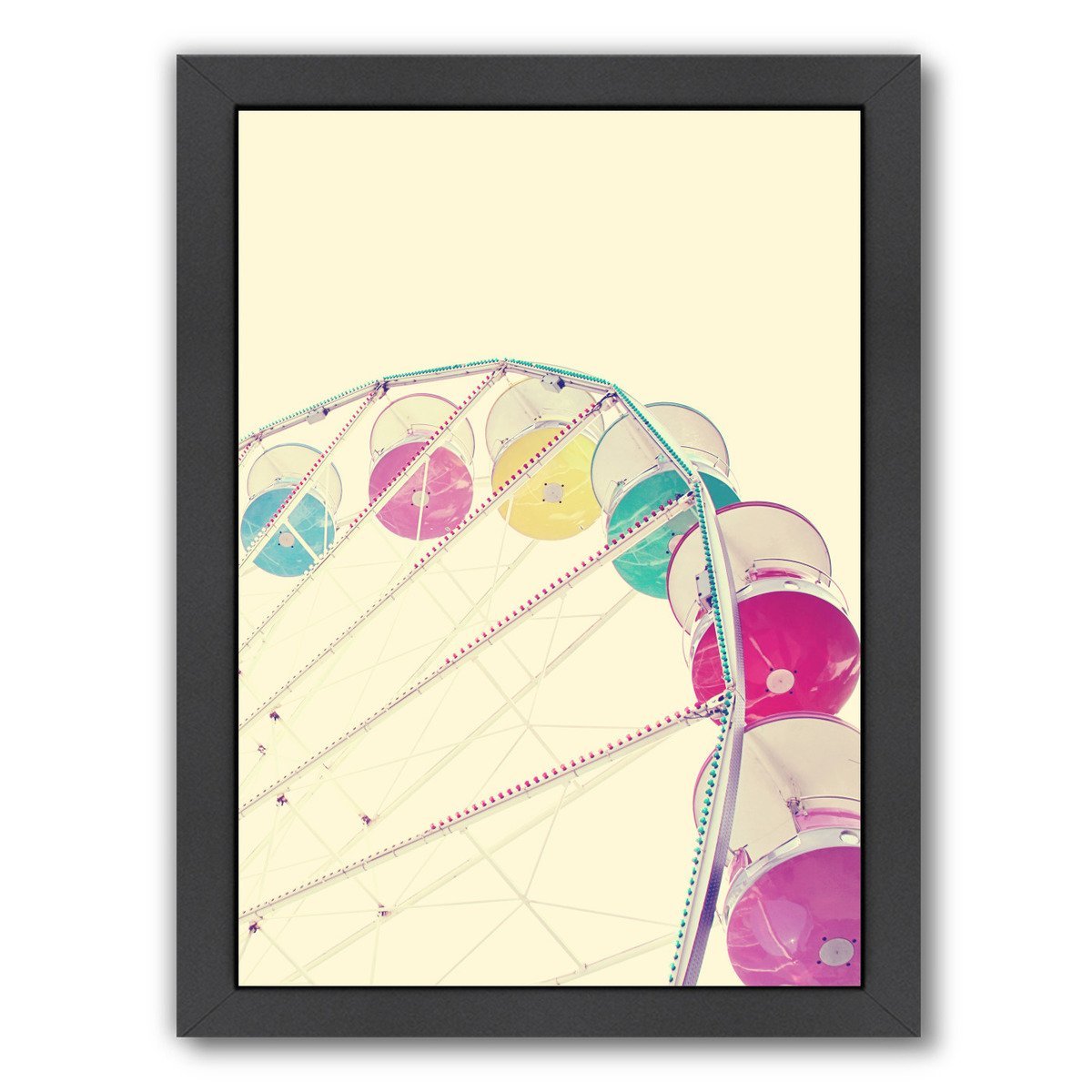 Candy Wheel By The Gingham Owl - Black Framed Print - Wall Art - Americanflat