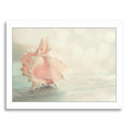 Dancing Shell By The Gingham Owl - White Framed Print - Wall Art - Americanflat