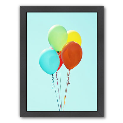 Happy Balloons By The Gingham Owl - Black Framed Print - Wall Art - Americanflat