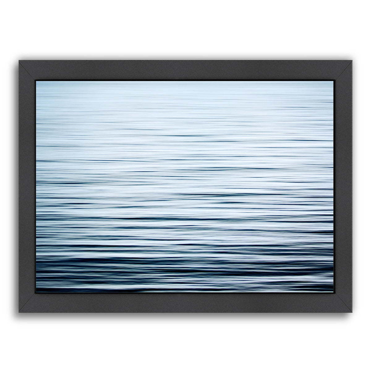 Liquid Blue Sea By The Gingham Owl - Black Framed Print - Wall Art - Americanflat