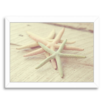 Pastel Sea Stars By The Gingham Owl - Framed Print - Americanflat