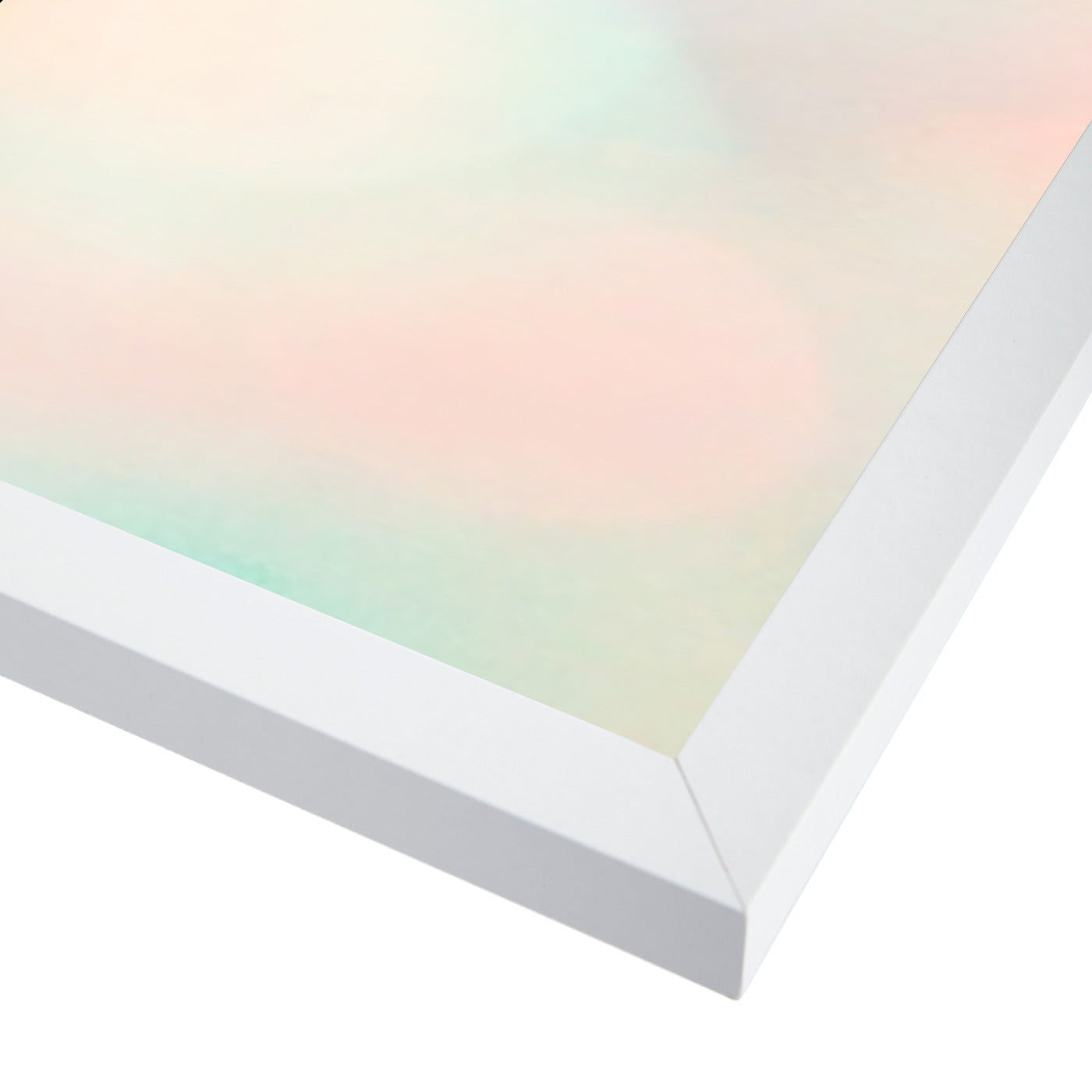 Rainbow Sherbet Sky By The Gingham Owl - White Framed Print - Wall Art - Americanflat