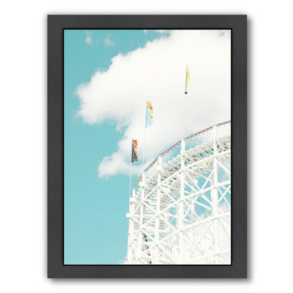 Roller Coaster By The Gingham Owl - Black Framed Print - Wall Art - Americanflat