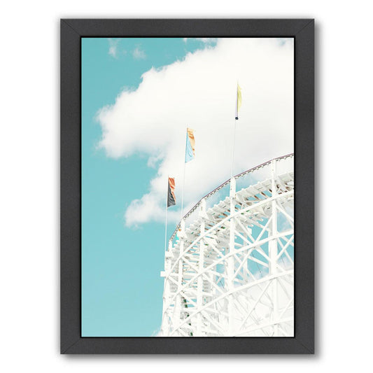 Roller Coaster By The Gingham Owl - Black Framed Print - Wall Art - Americanflat