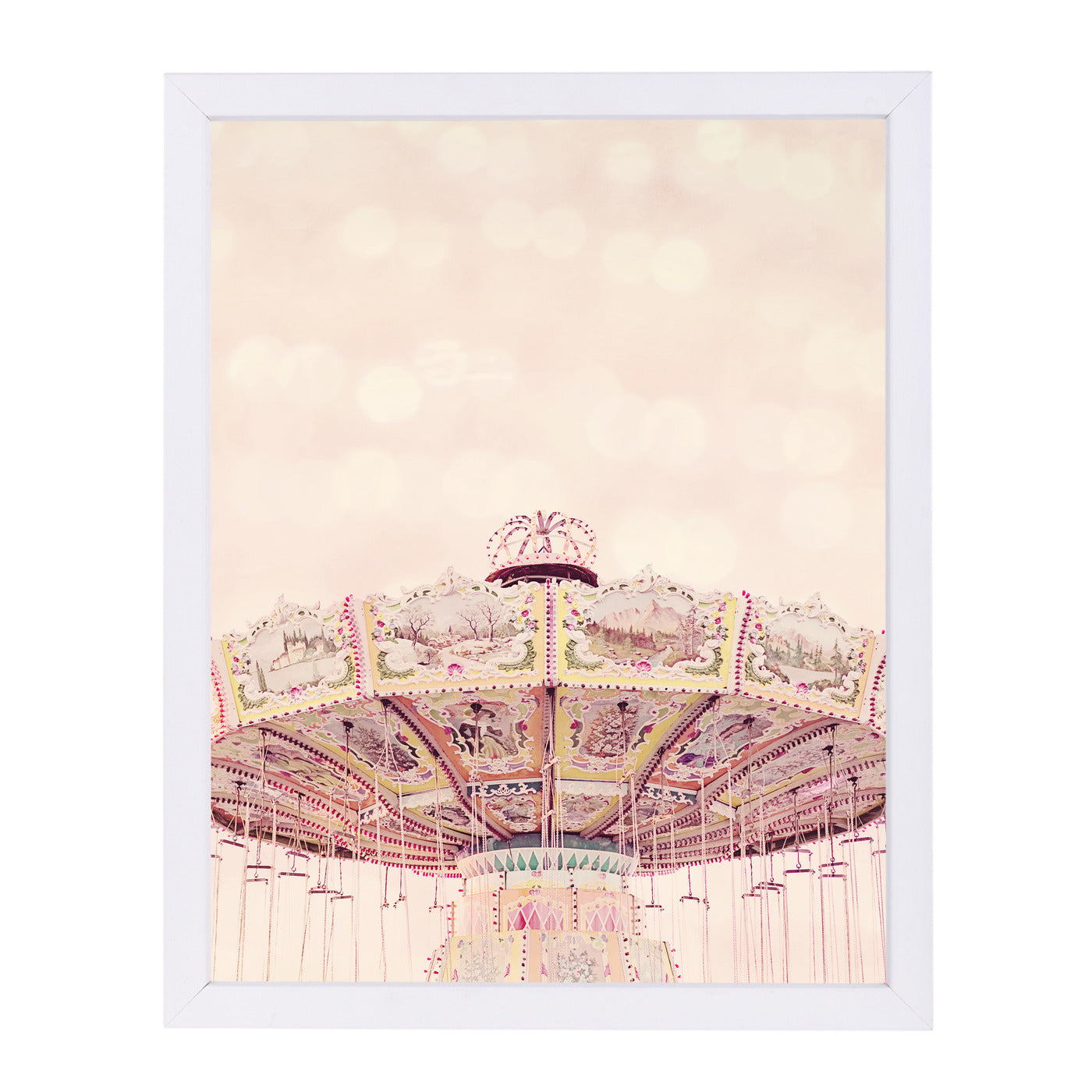 Swing Away By The Gingham Owl - White Framed Print - Wall Art - Americanflat