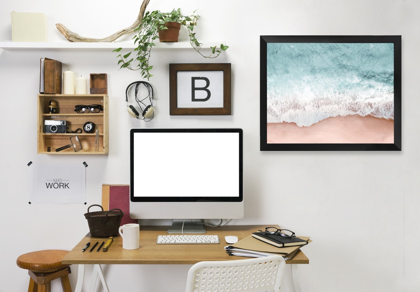 Beach Vibes III by Hope Bainbridge - Black Framed Print - Wall Art - Americanflat