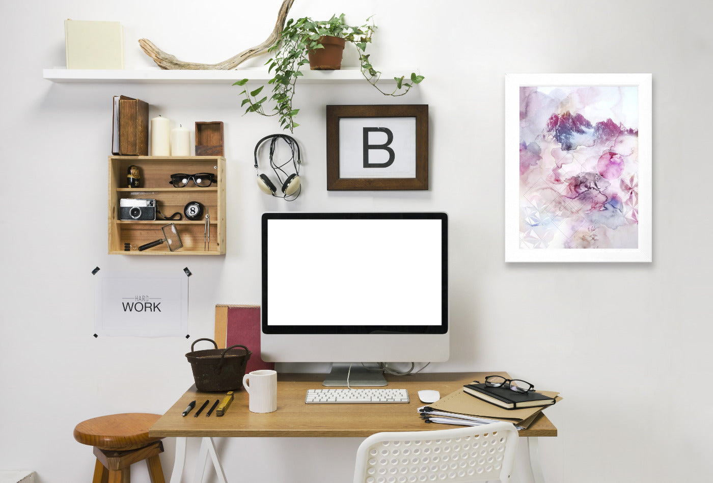 Dusk III by Hope Bainbridge - White Framed Print - Wall Art - Americanflat