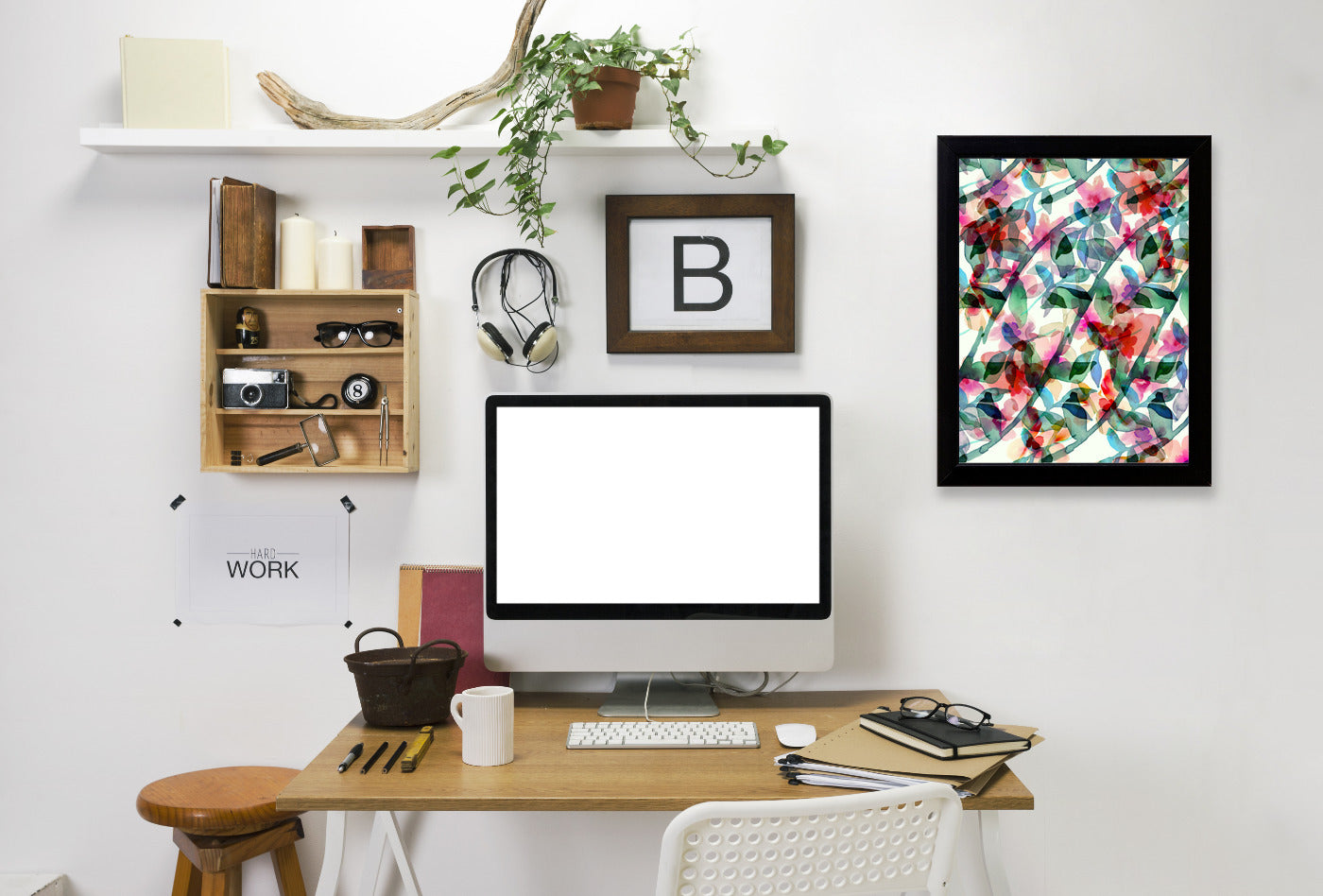 Floral Parade I by Hope Bainbridge - Black Framed Print - Wall Art - Americanflat