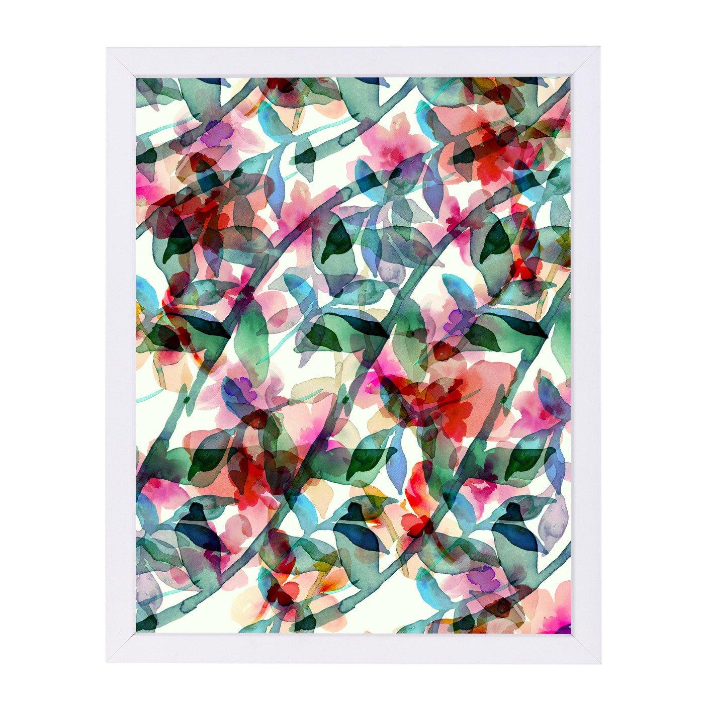 Floral Parade I by Hope Bainbridge - Framed Print - Americanflat