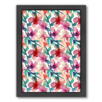 Floral Parade II by Hope Bainbridge - Black Framed Print - Wall Art - Americanflat
