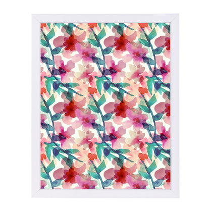 Floral Parade II by Hope Bainbridge - White Framed Print - Wall Art - Americanflat