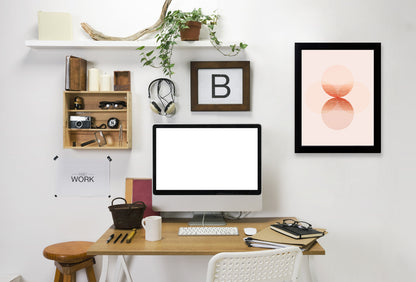 Lunar Blush II by Hope Bainbridge - Black Framed Print - Wall Art - Americanflat